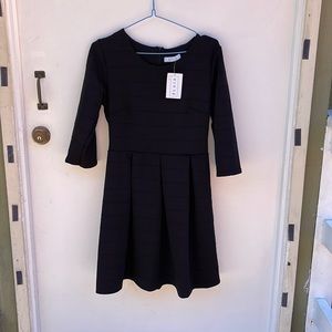 Brand New Black Formal Midi Dress Purchased in Spain. Brand is Elaia